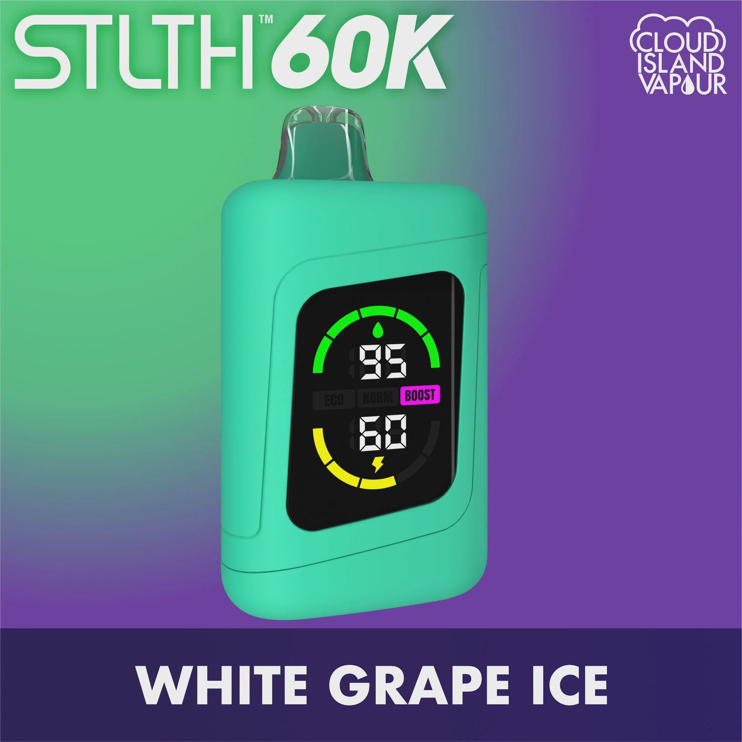 STLTH 60K - White Grape Ice