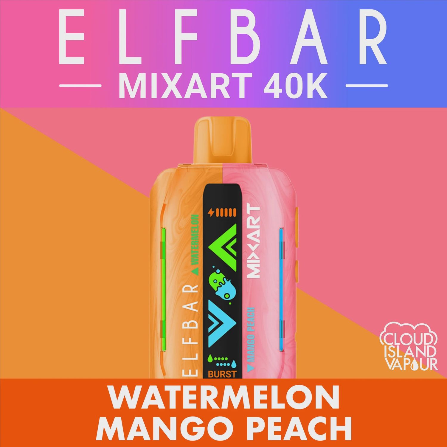 Elf Bar Mix Art - Watermelon /Mango Peach - 40K
