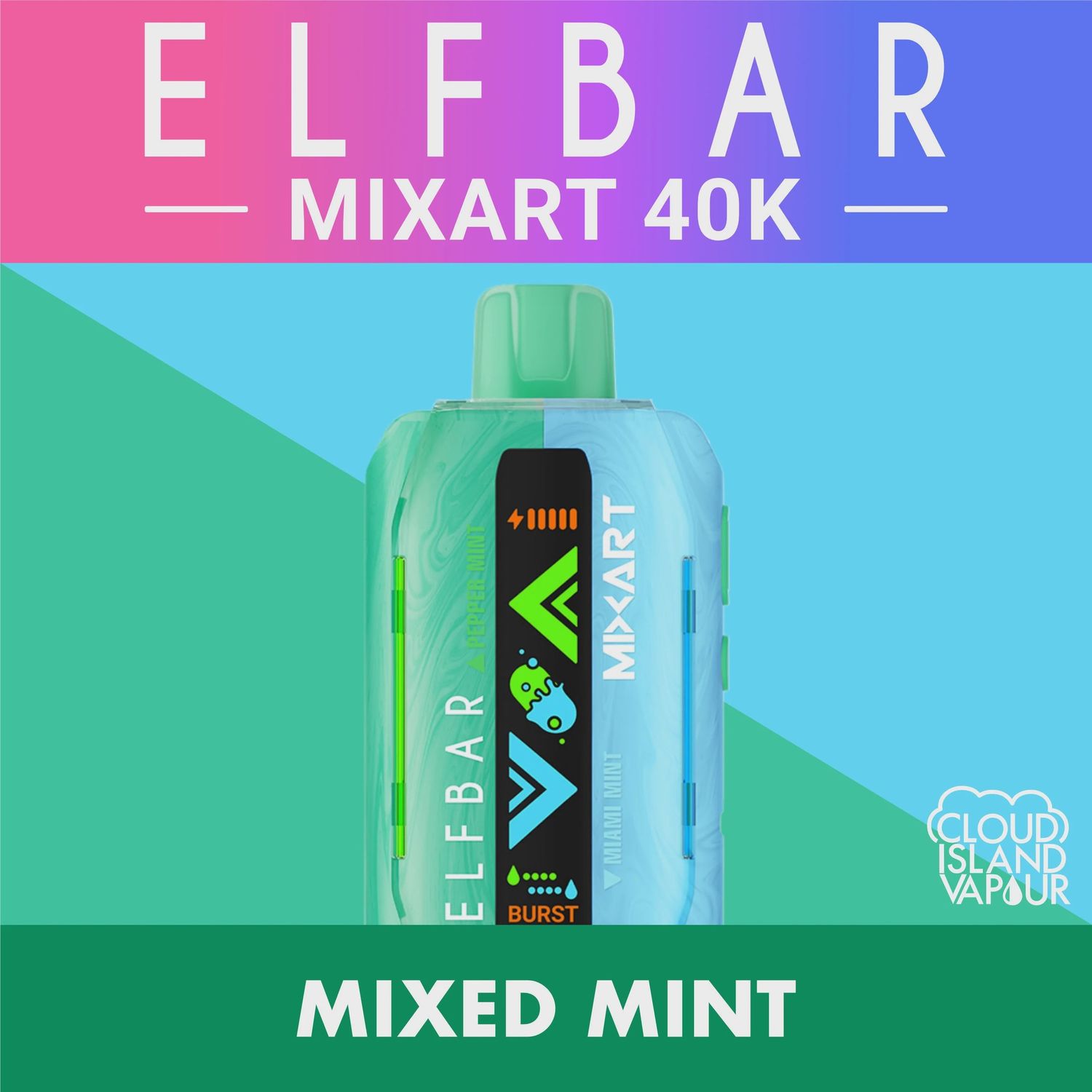 Elf Bar Mix Art - Peppermint/Miami Mint - 40K