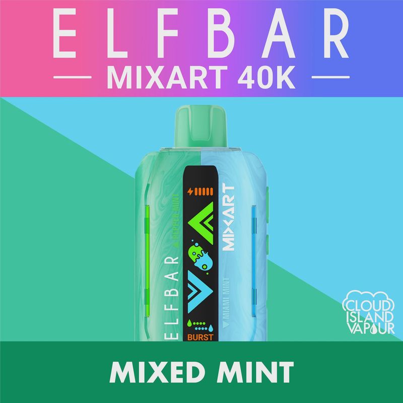 Elf Bar MixArt - Peppermint/Miami Mint - 40K