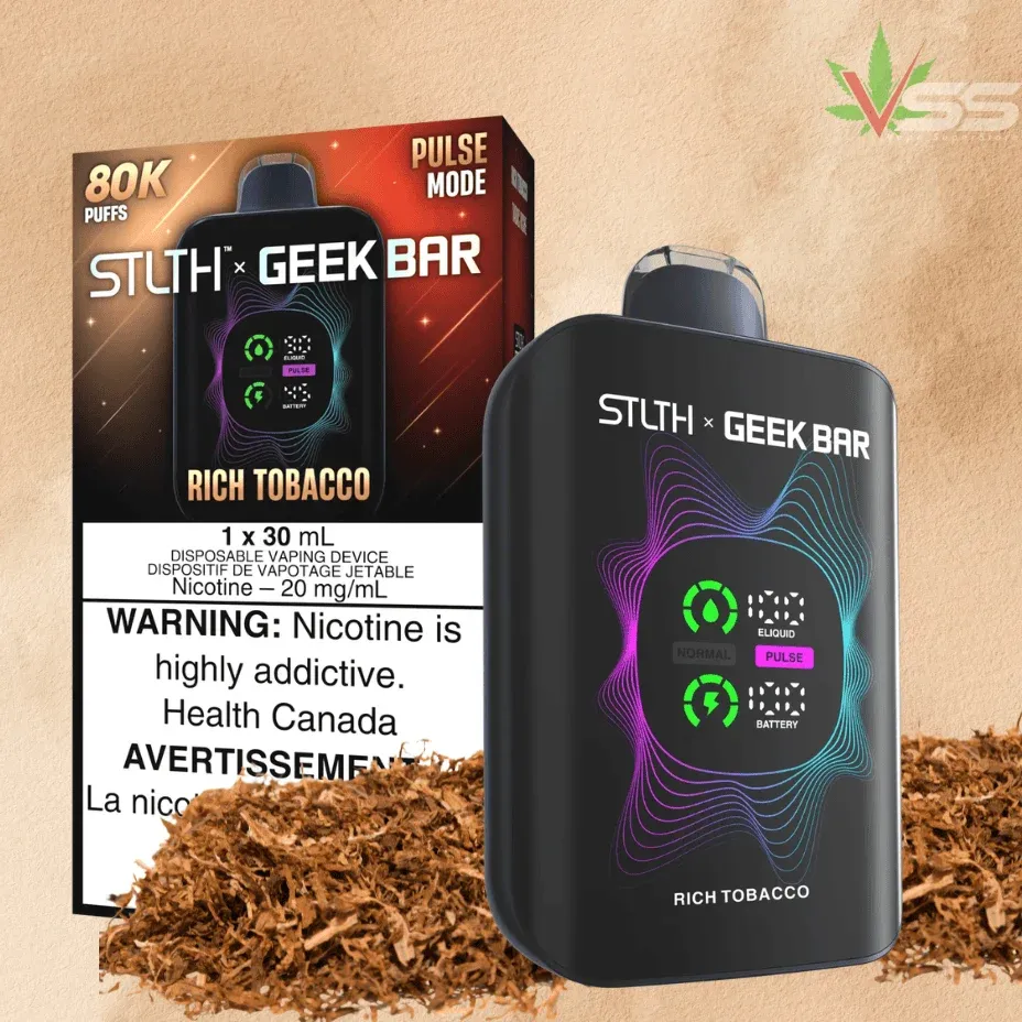 STLTH Geek Bar - Rich Tobacco - 80K