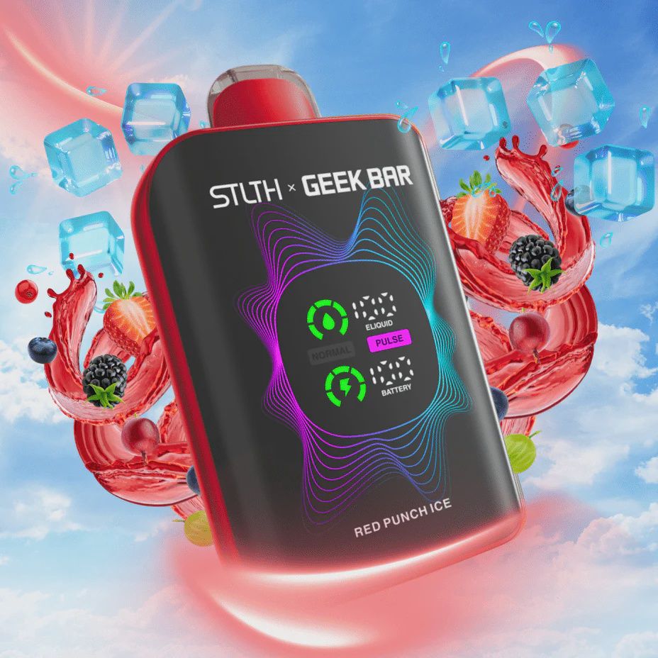 STLTH Geek Bar - Red Punch Ice - 80K