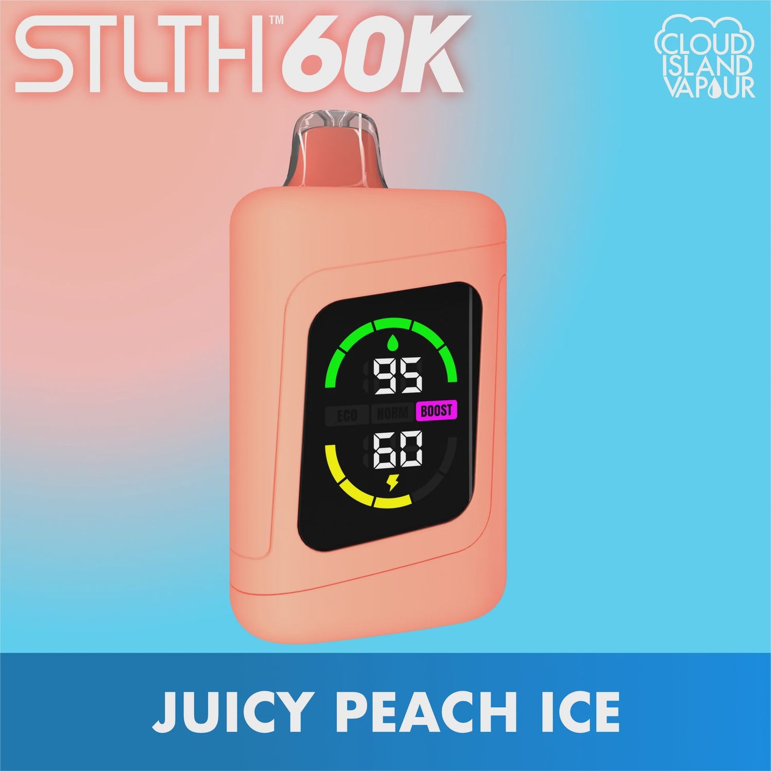 STLTH 60K - Juicy Peach Ice