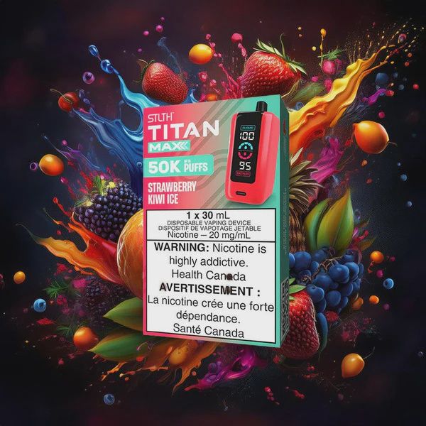 STLTH Titan Max - Strawberry Kiwi Ice - 50K