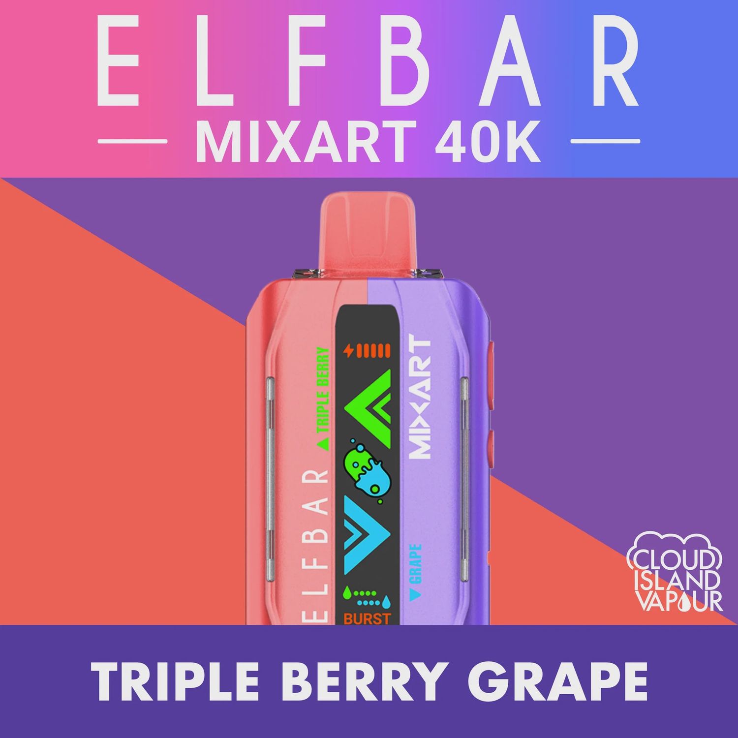 Elf Bar Mix Art - Triple Berry/Grape - 40K