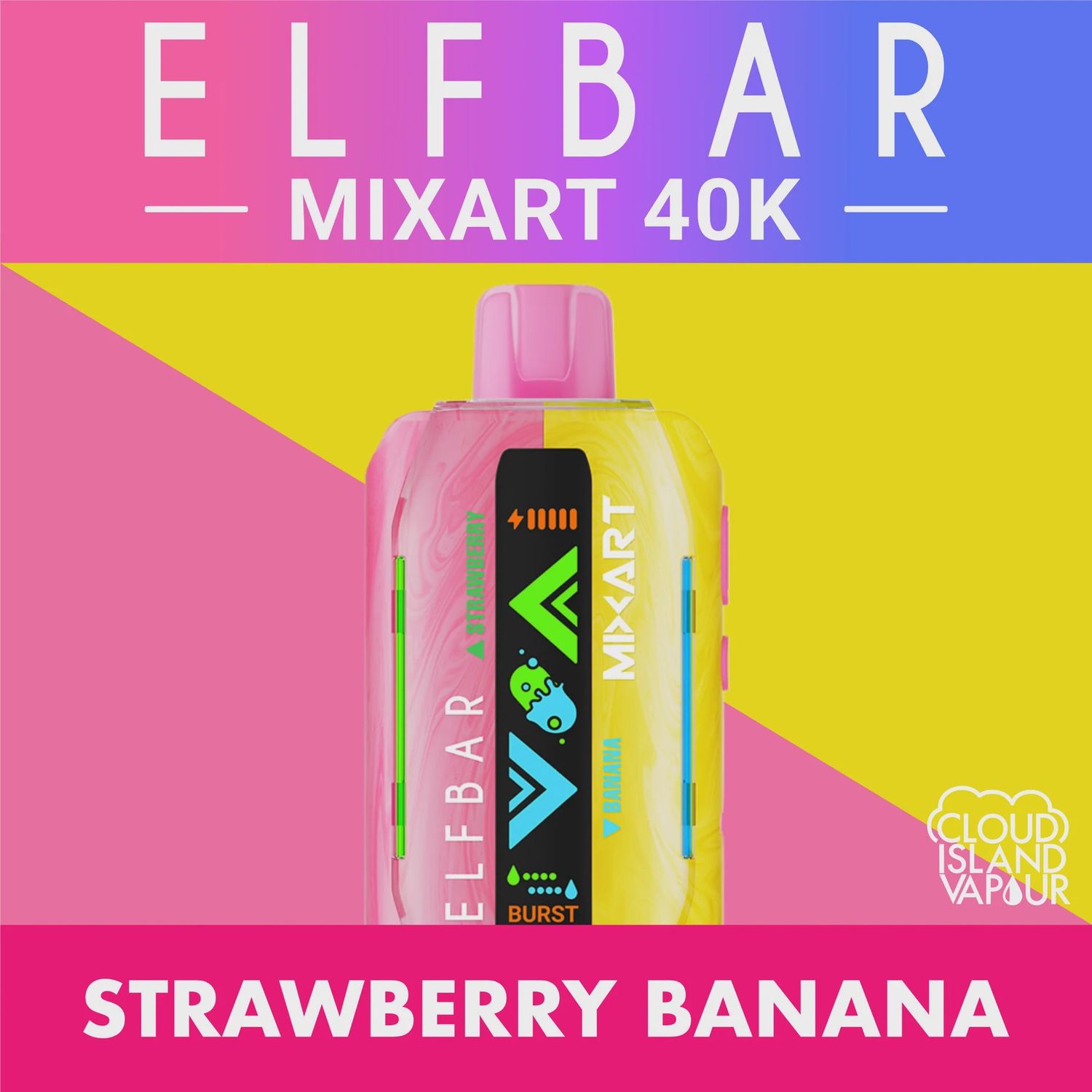 Elf Bar Mix Art - Strawberry/ Banana - 40K