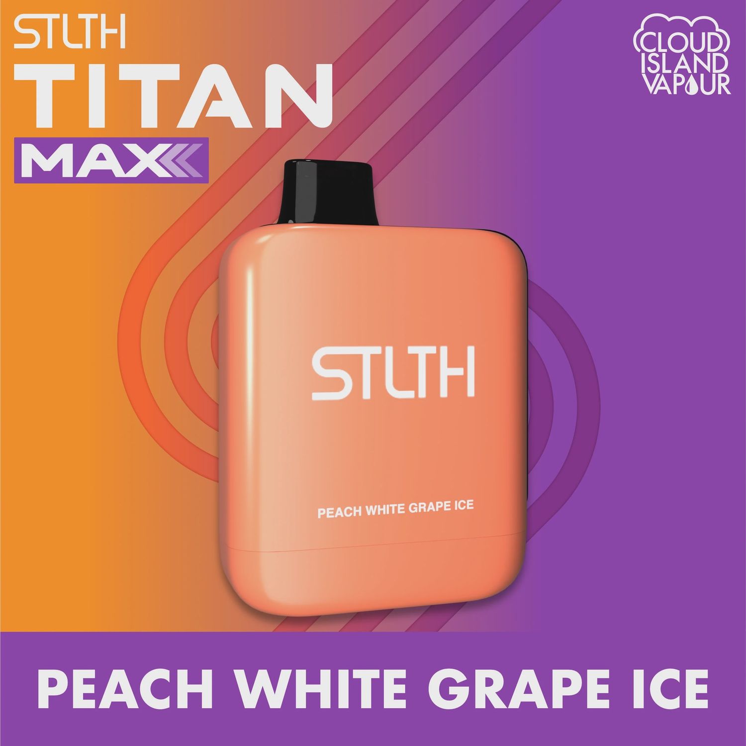 STLTH Titan Max - Peach White Grape Ice - 50K