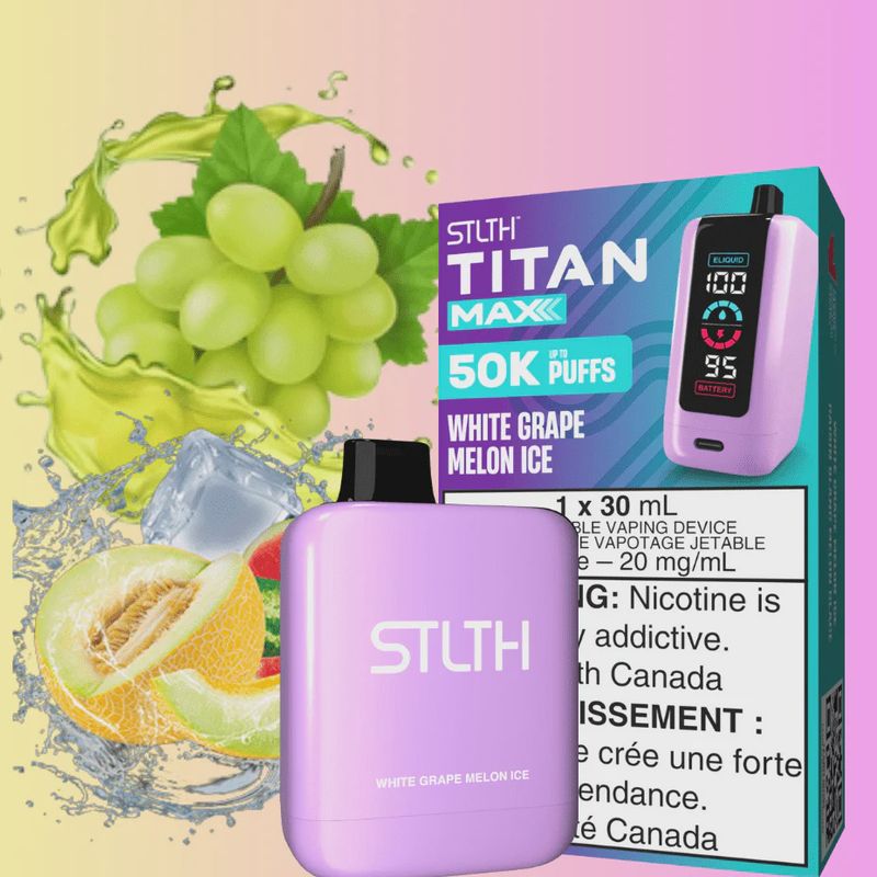 STLTH Titan Max - White Grape Melon Ice - 50K