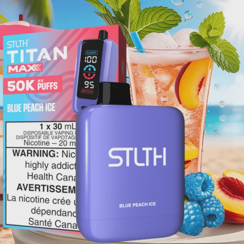 STLTH Titan Max - Blue Peach Ice - 50K