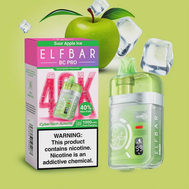 Elf Bar 40K Pro - Sour Apple Ice - 5%