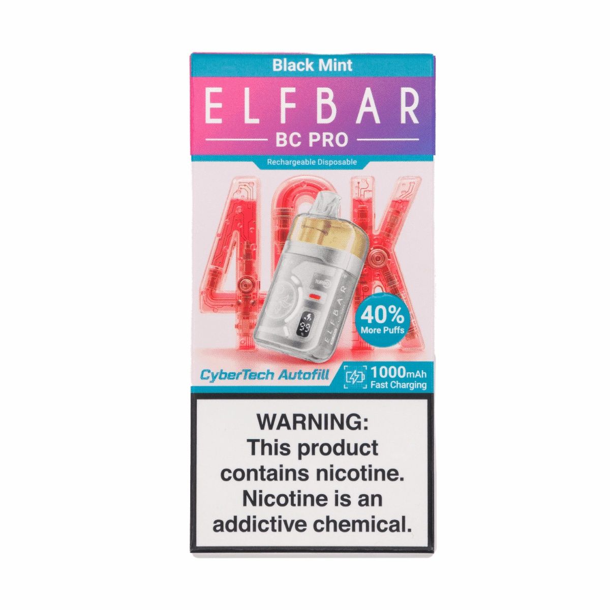 Elf Bar 40K Pro - Black Mint - 5%