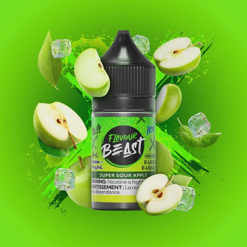 Flavour Beast - Super Sour Apple Iced - 20mg/30ml