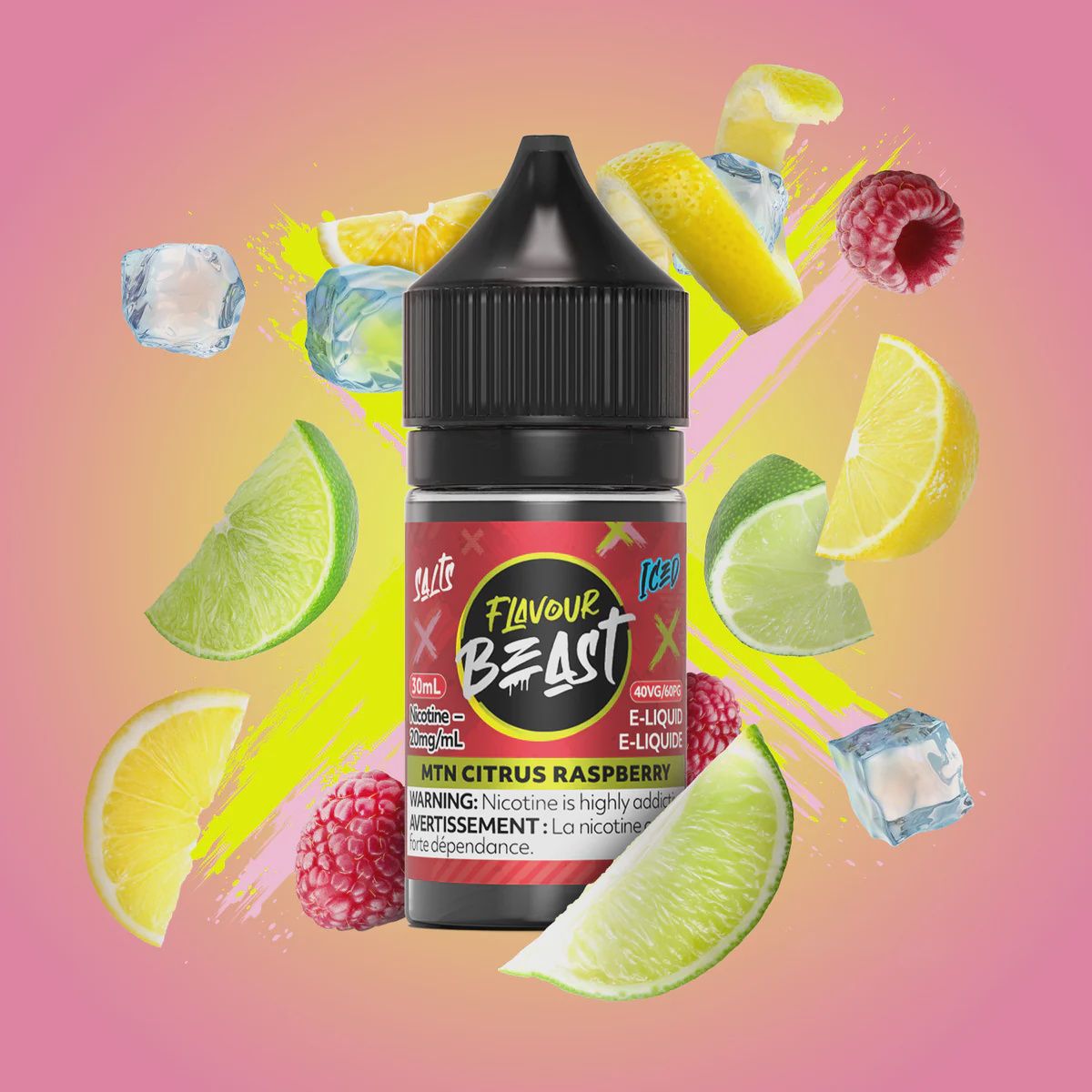Flavour Beast - MTN Citrus Raspberry - 20mg/30ml