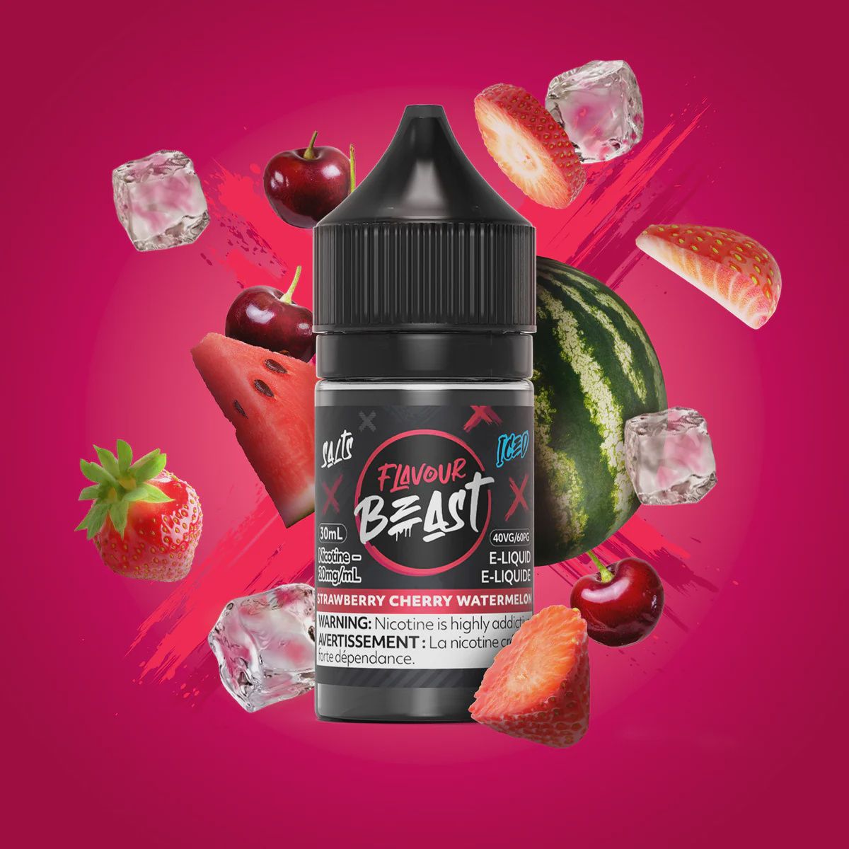Flavour Beast - Strawberry Cherry Watermelon - 20mg/30ml