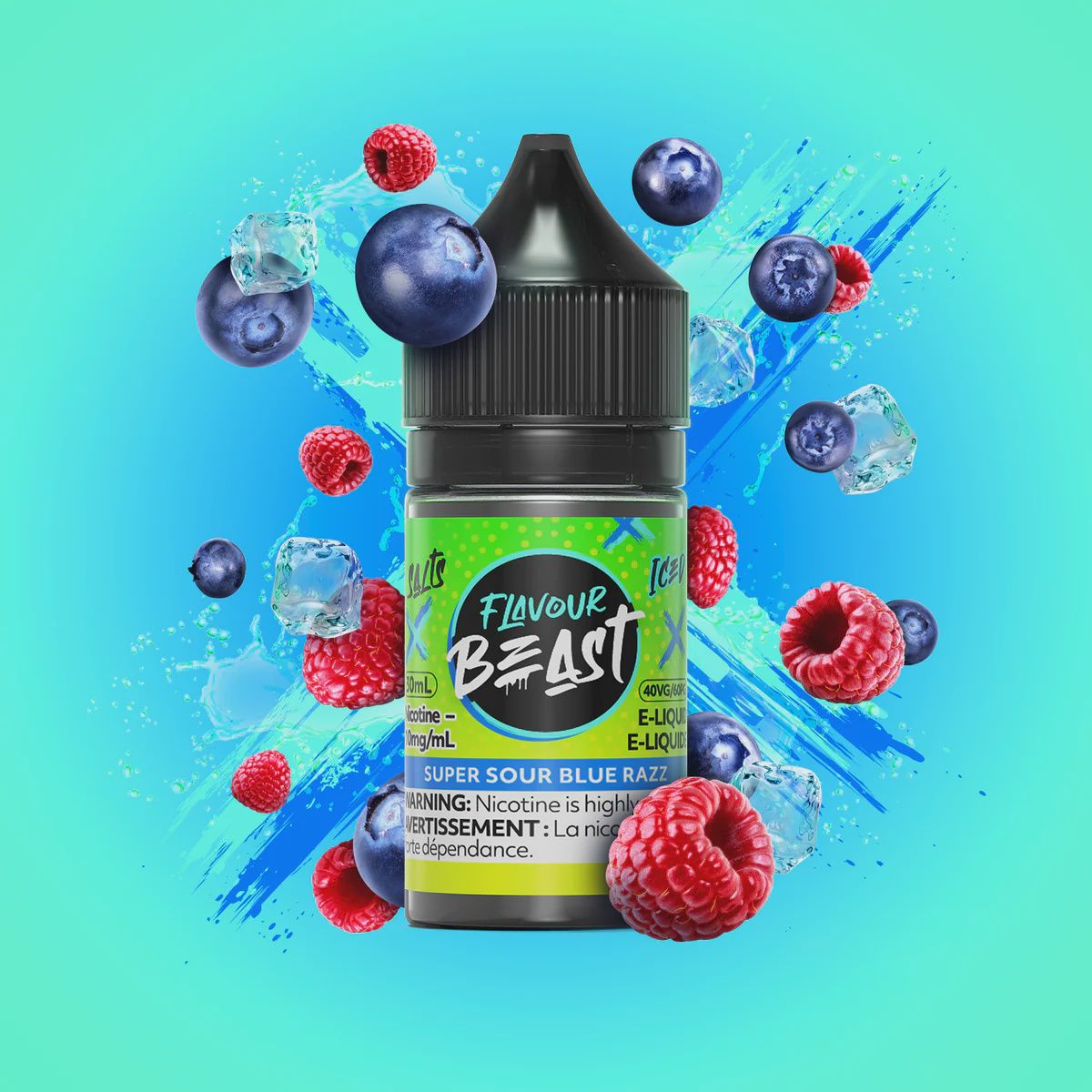Flavour Beast - Super Sour Blue Razz - 20mg/30ml