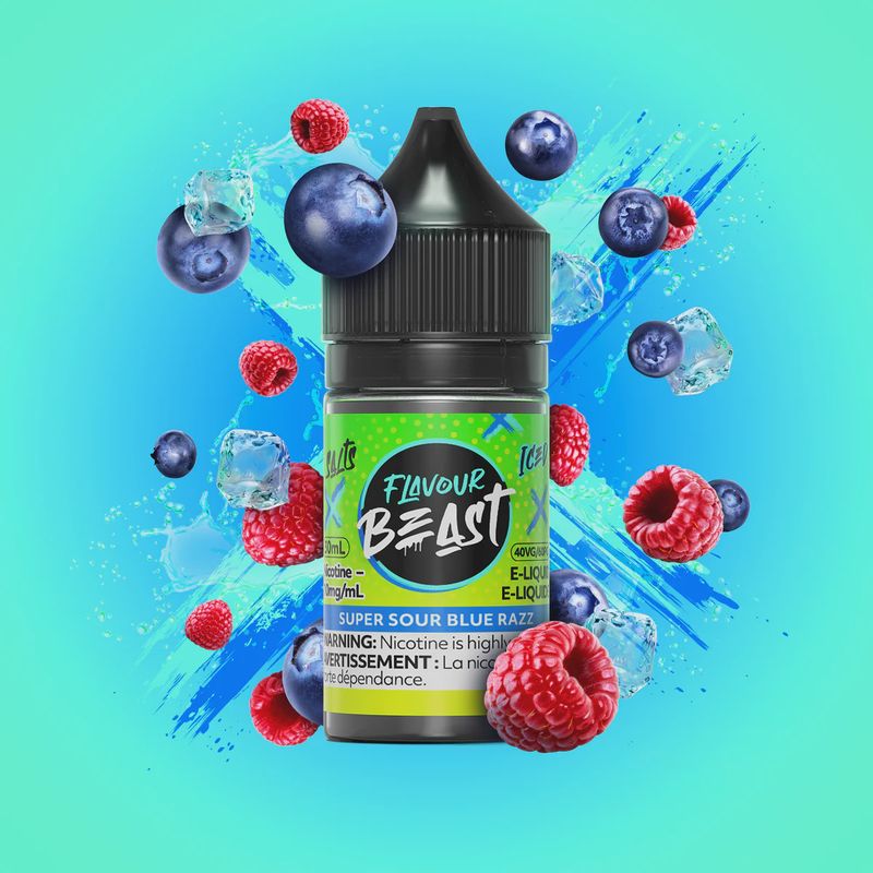 Flavour Beast - Super Sour Blue Razz Iced - 20mg/30ml