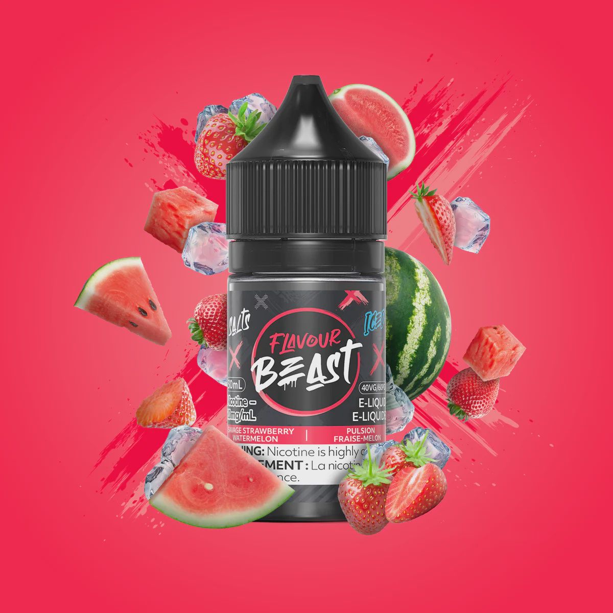 Flavour Beast - Savage Strawberry Watermelon - 20mg/30ml