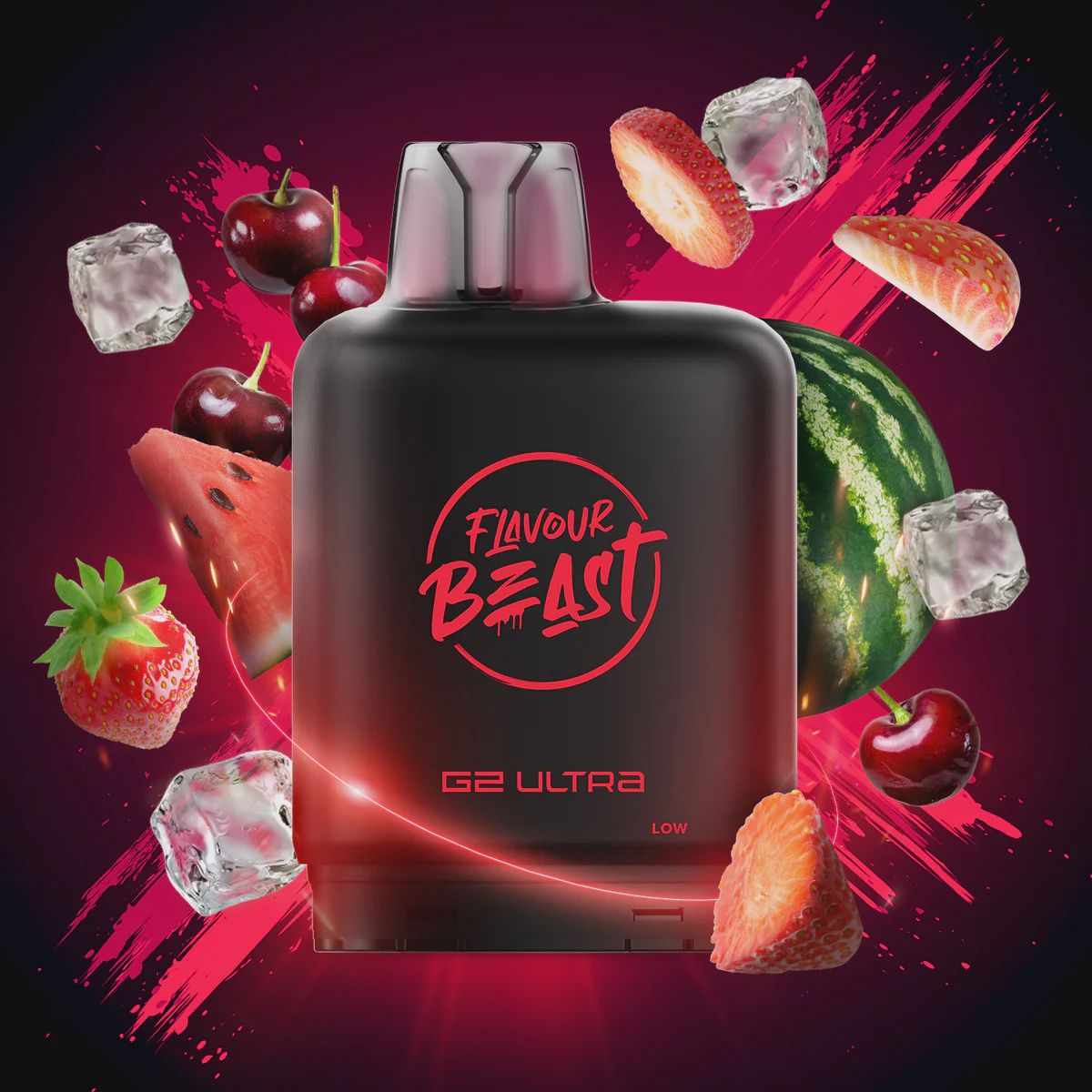 Flavour Beast Level X - Strawberry Cherry Watermelon - 50K