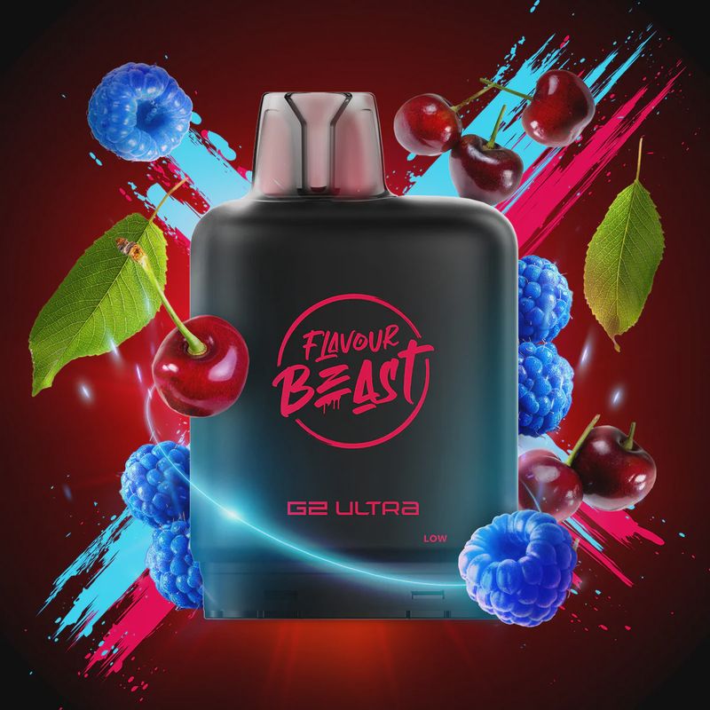 Flavour Beast Level X - Blue Raspberry Cherry - 50K