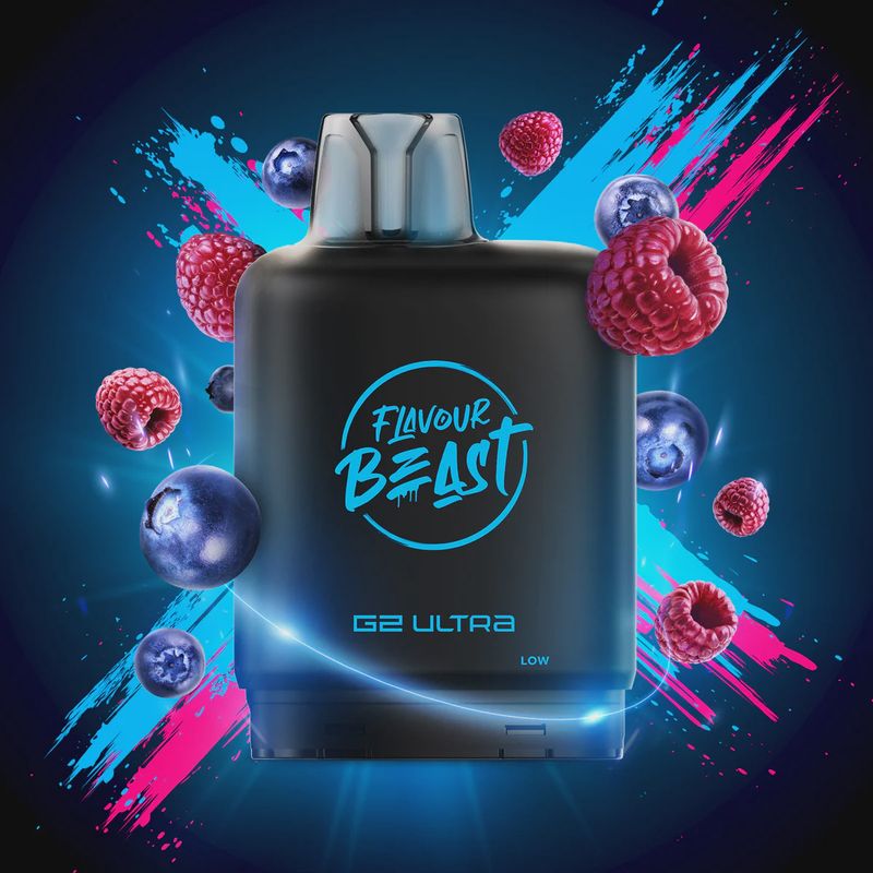 Flavour Beast Level X - Bomb Blue Razz - 50K