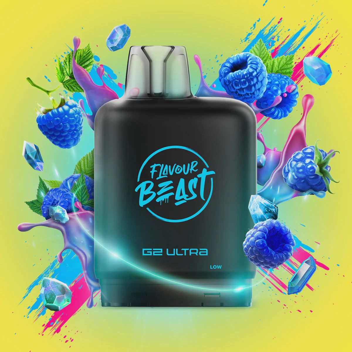 Flavour Beast Level X - Gushin' Blue Razz - 50K