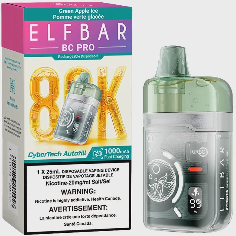 Elf Bar - Cyber Tech - Green Apple Ice - 80K