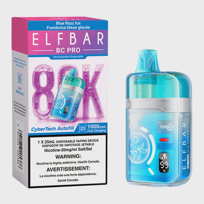 Elf Bar - Cyber Tech - Blue Razz Ice - 80K