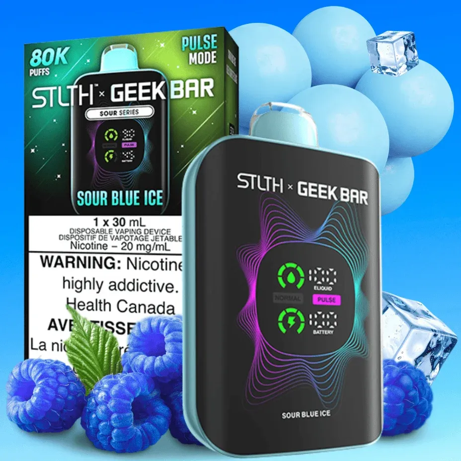 STLTH Geek Bar - Sour Blue Ice - 80K