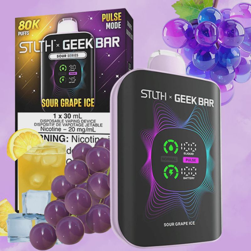 STLTH Geek Bar - Sour Grape Ice - 80K
