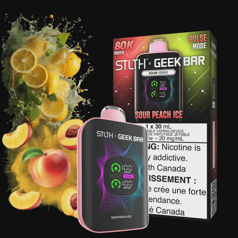 STLTH Geek Bar - Sour Peach Ice - 80K