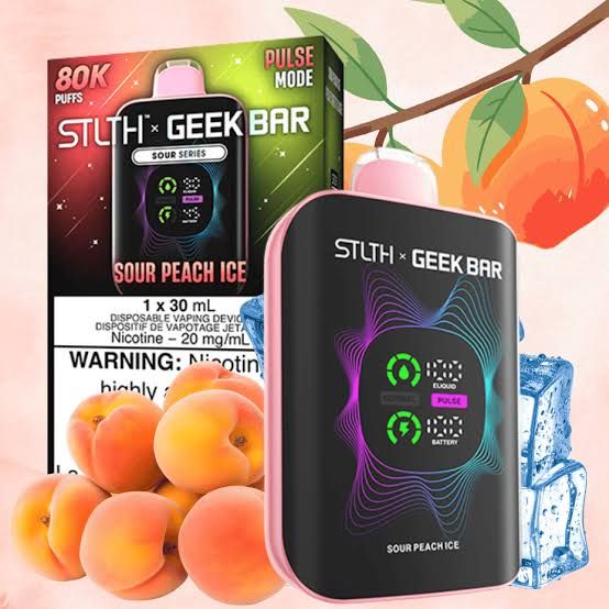 STLTH Geek Bar - Sour Peach Ice - 80K