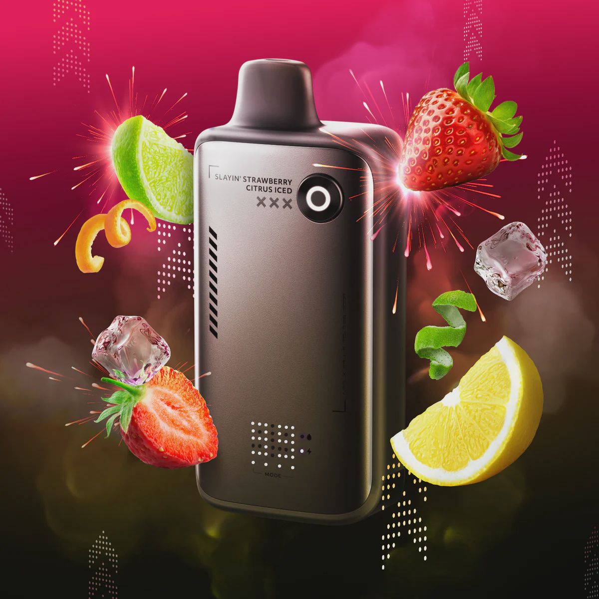 Flavour Beast Alpha - Slayin' Strawberry Citrus Iced - 80K