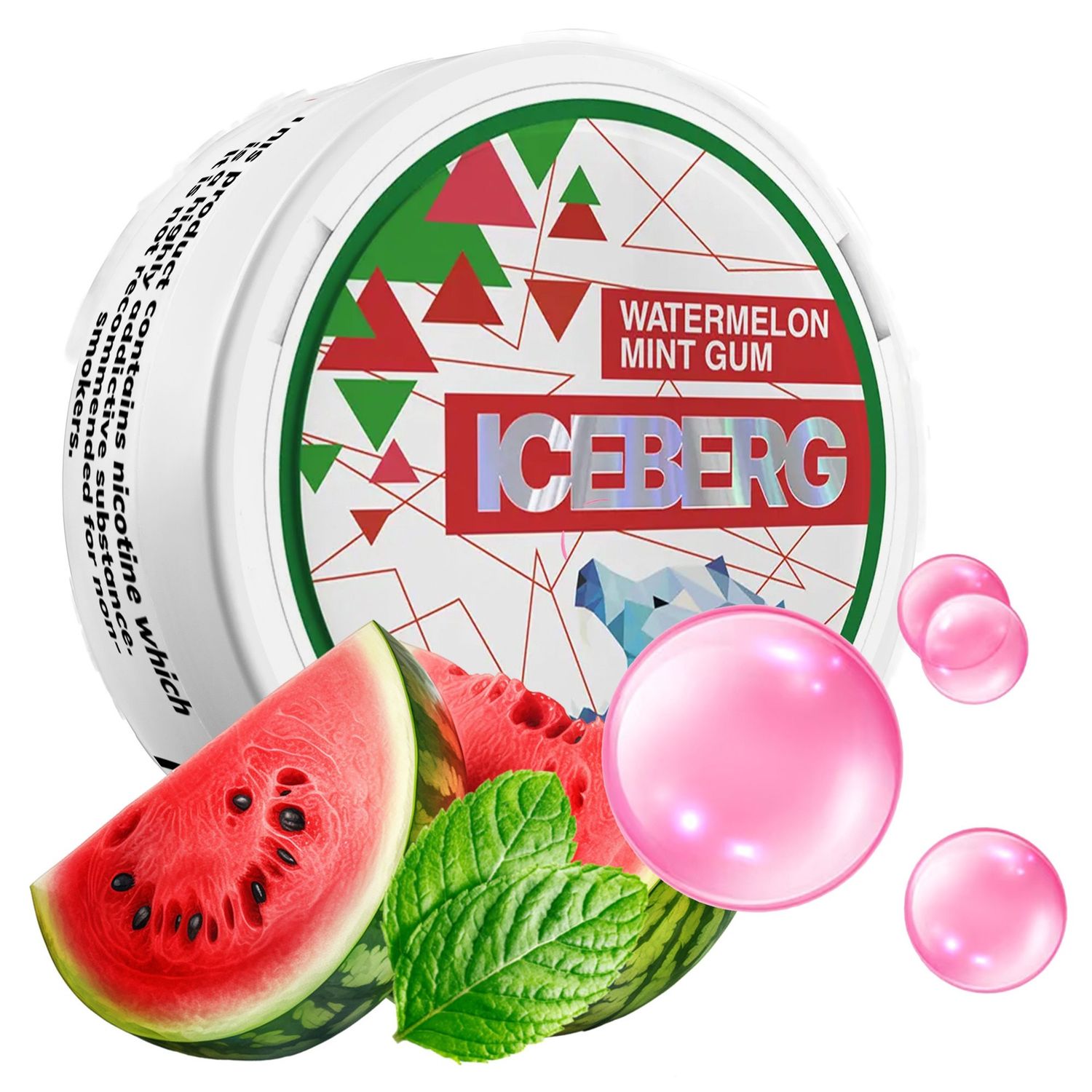 ICEBERG - Watermelon Mint Gum - 35mg