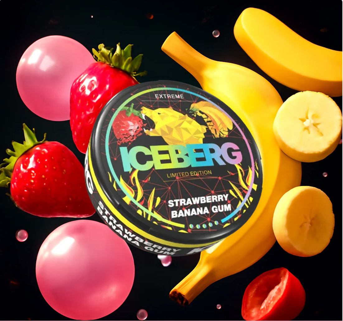 ICEBERG Extreme - Strawberry Banana Gum - 35mg