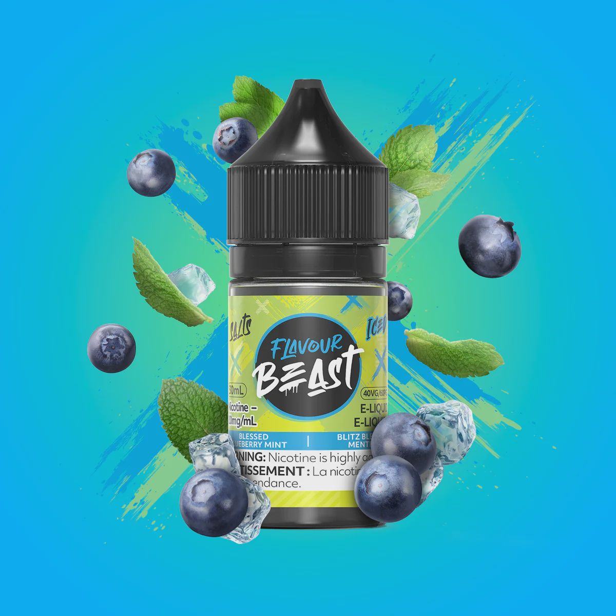 Flavour Beast - Blessed Blueberry Mint Iced - 10mg/30ml