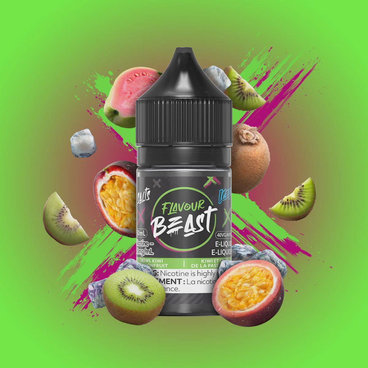 Flavour Beast - Kewl Kiwi Passionfruit Iced - 10mg/30ml