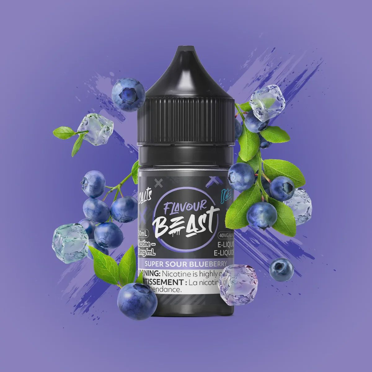 Flavour Beast - Super Sour Blueberry Iced - 10mg/30ml