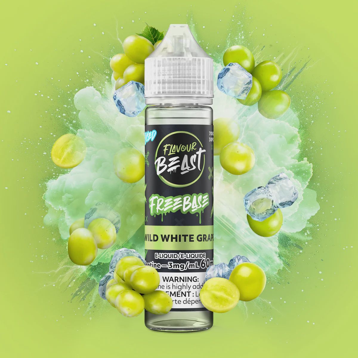 Flavour Beast - Wild White Grape Iced - 3mg/60ml