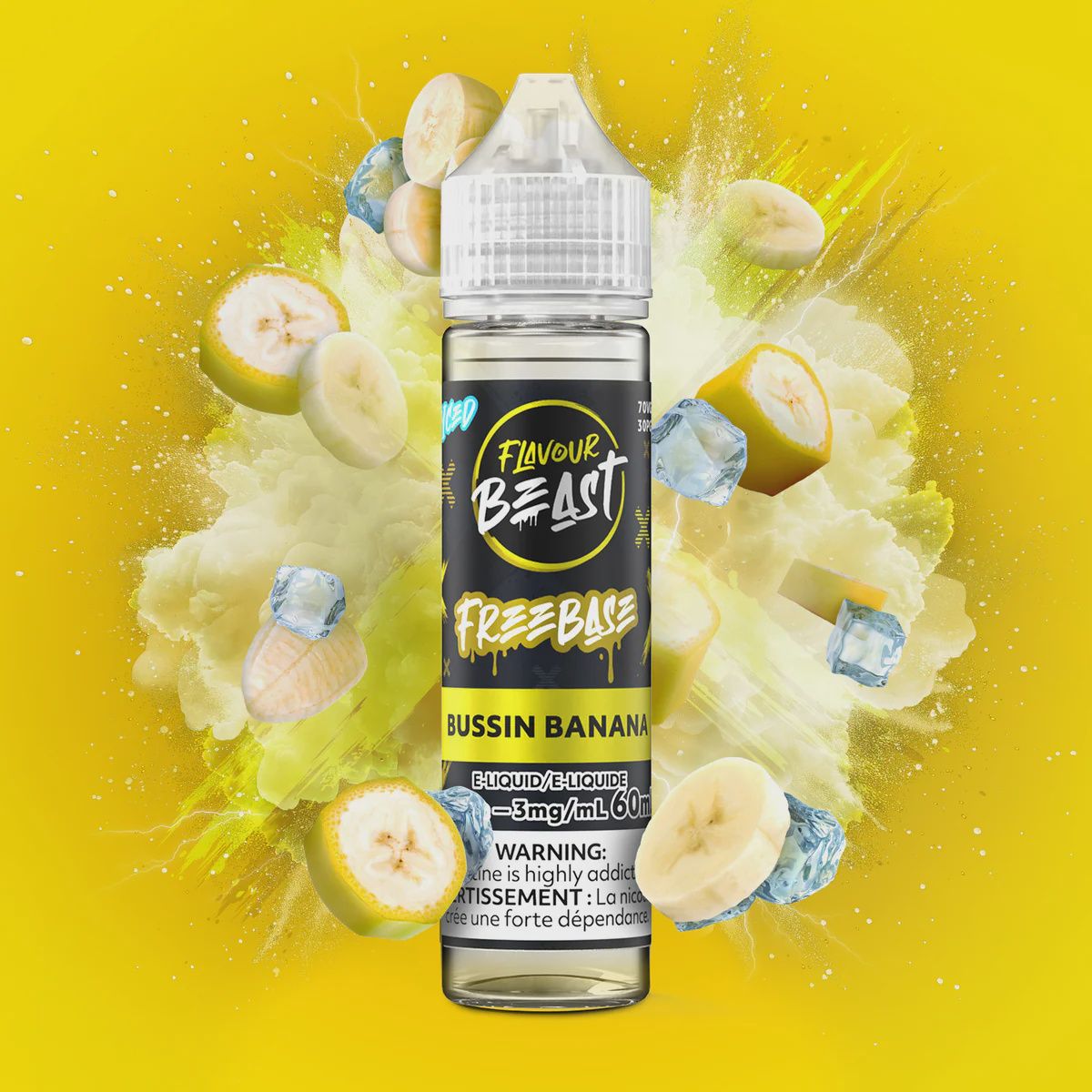 Flavour Beast - Bussin' Banana Iced - 3mg/60ml
