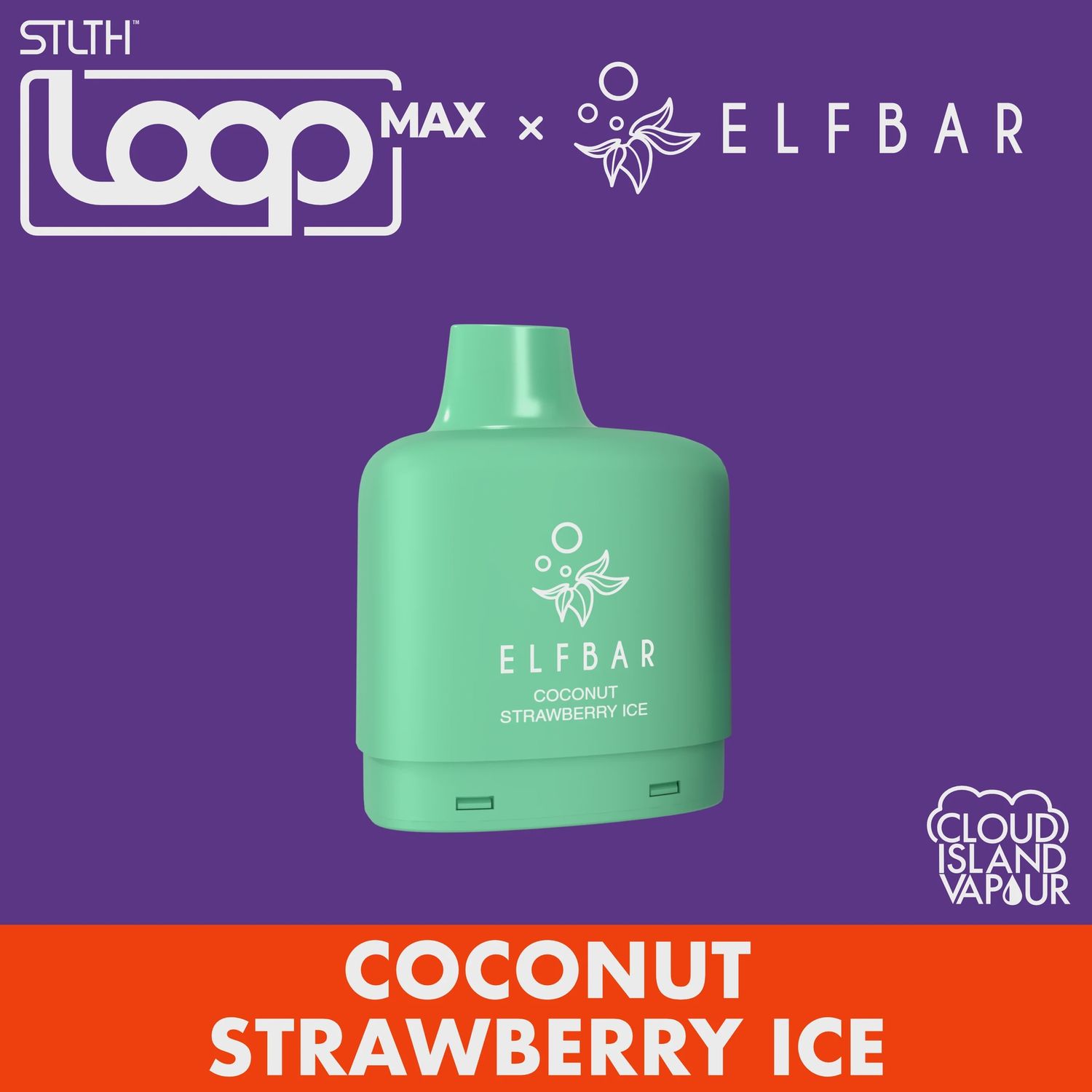 STLTH Loop Max  x  Elf Bar - Coconut Strawberry Ice - 50K