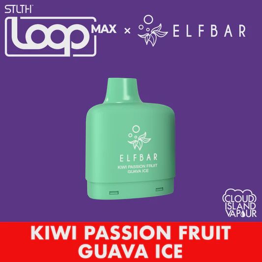 STLTH Loop Max  x  Elf Bar - Kiwi Passionfruit Guava Ice - 50K