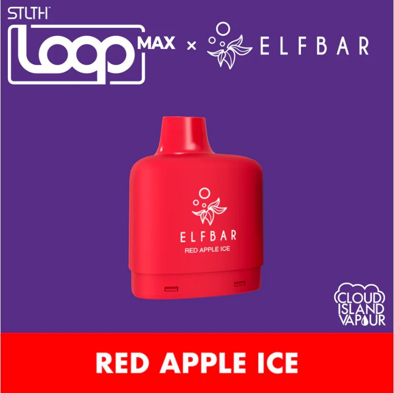 STLTH Loop Max  x  Elf Bar - Red Apple Ice - 50K