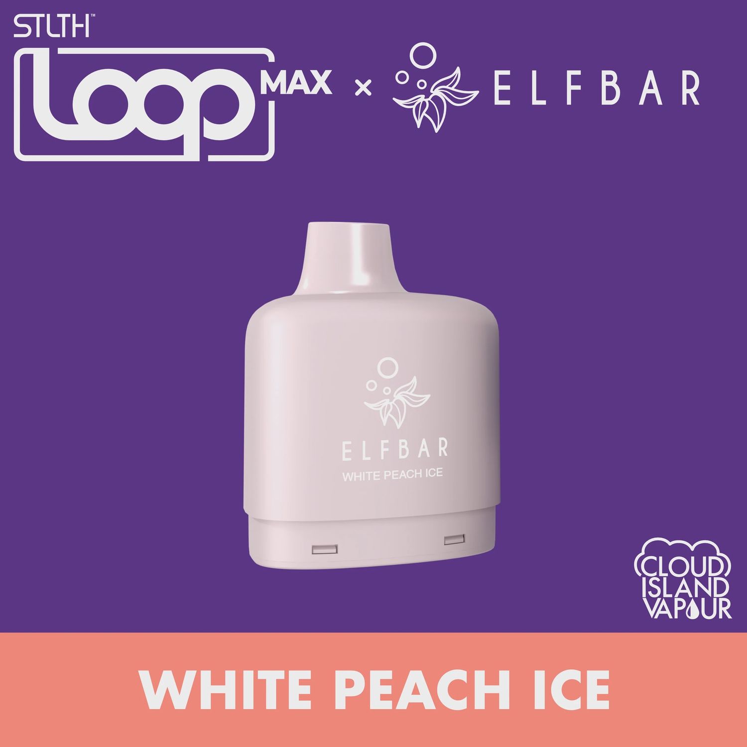 STLTH Loop Max  x  Elf Bar - White Peach Ice - 50K