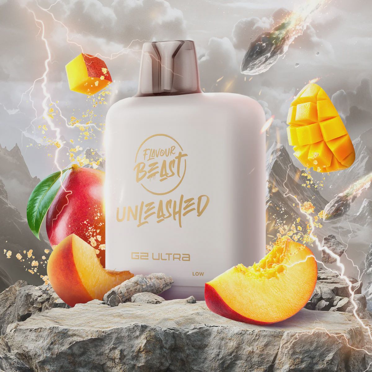 Flavour Beast Level X Unleashed - Cravin' Peach Mango Happybake - 50K