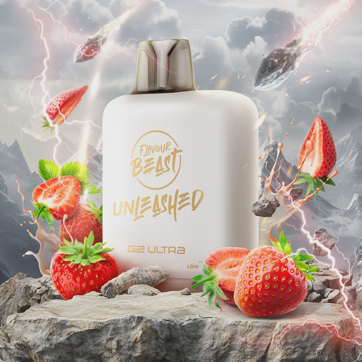 Flavour Beast Level X Unleashed - Cravin' Strawberry Swirl - 50K