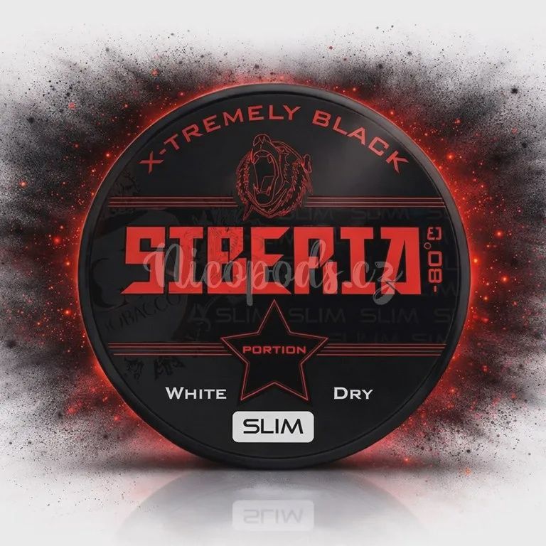 Siberia -80c - X-Tremely Black White Dry Slim - 27mg