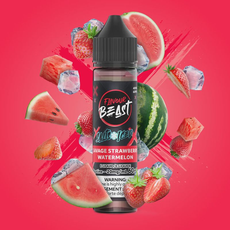 Flavour Beast - Savage Strawberry Watermelon Iced - 20mg/60ml