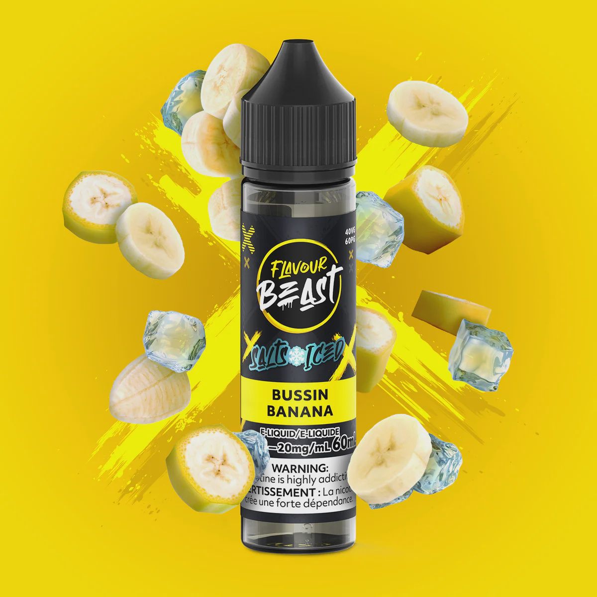Flavour Beast - Bussin' Banana Iced - 20mg/60ml