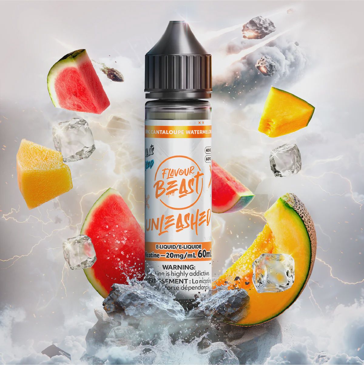 Flavour Beast Unleashed - Epic Cantaloupe Watermelon Iced - 20mg/60ml