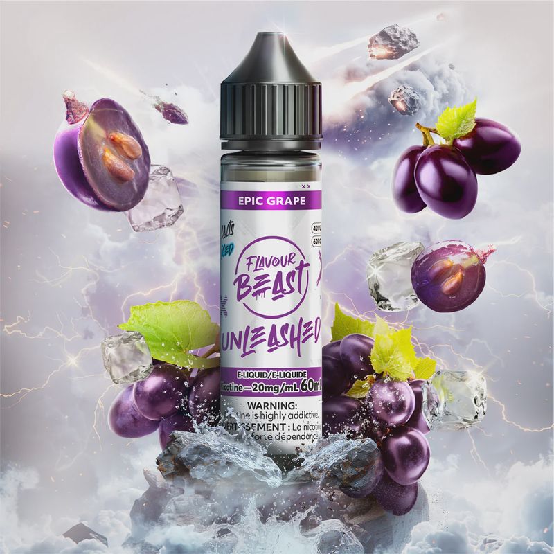 Flavour Beast Unleashed - Epic Grape Iced - 20mg/60ml
